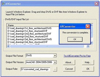 A9converter CAD format