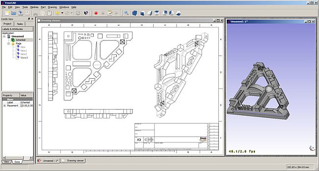 Freecad - generowanie dokumentacji technicznej